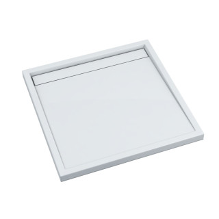 Schedline Brodzik kompozytowy Stabilsound Plus® Estra 90x90x4,5 cm, kwadratowy, Gwarancja 15 lat